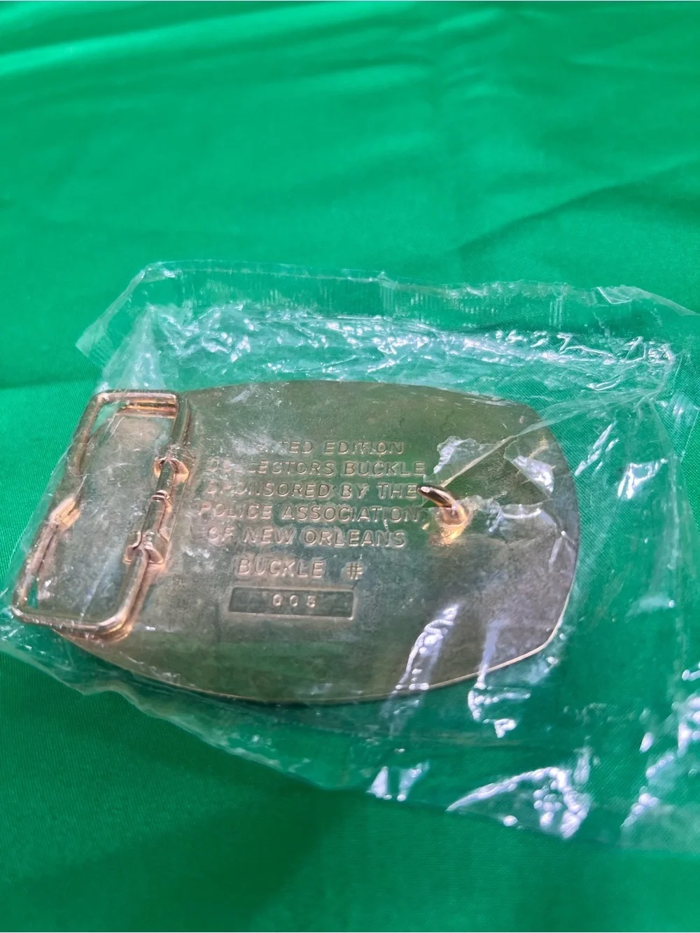 New Orleans Police Belt Buckle - Gold & Silver Tone